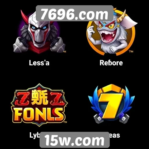 Comparativo entre jogos disponíveis em 7696.com